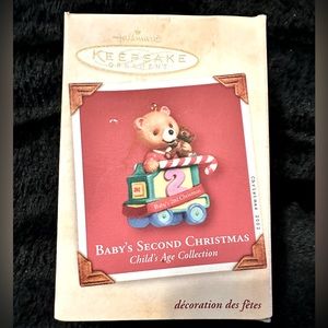 ⭐️NWT! Hallmark Keepsake Ornament “Baby’s 2nd Christmas”